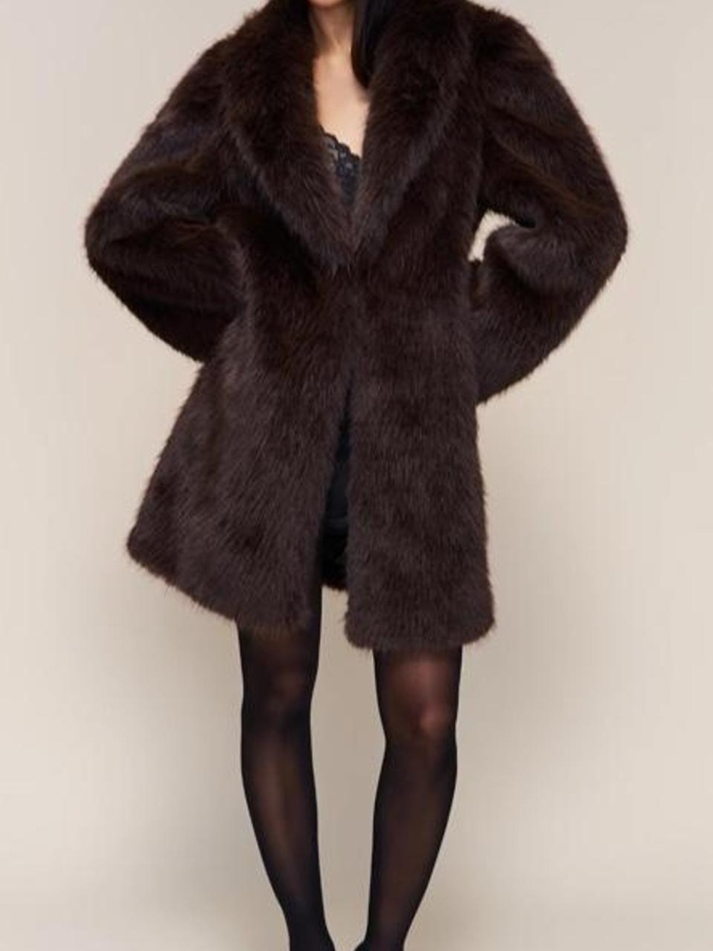 Danielle Guizio Roxie Faux Fur Coat
